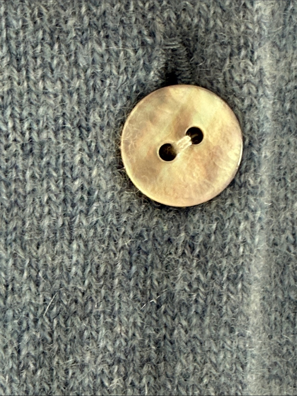 Quince Mongolian Cashmere Cardigan Sweater Faded Denim Blue S Office Luxury Soft - Picture 9 of 14